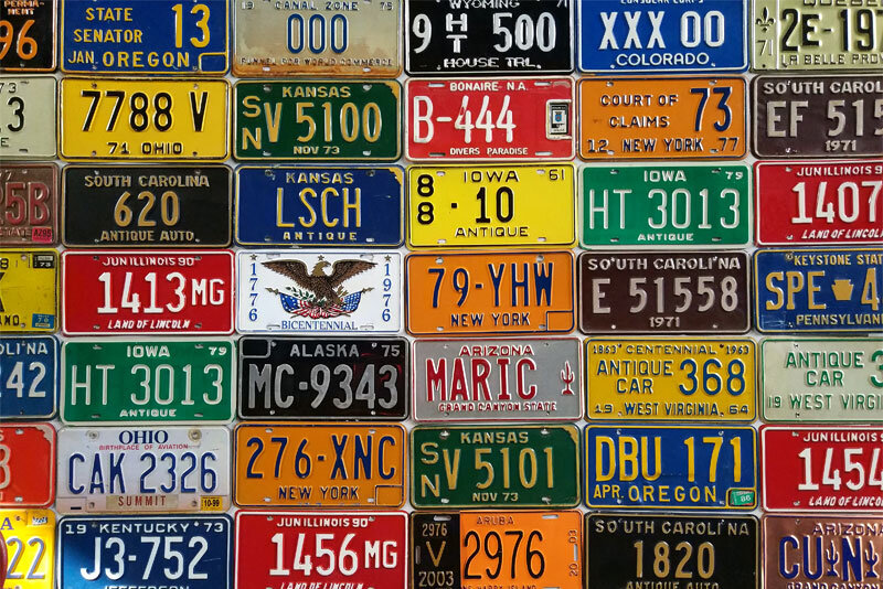 Multiple-State-License-Plates Multiple State License Plates