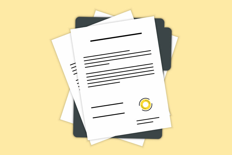 Legal Documents Illustration Legal Documents Illustration