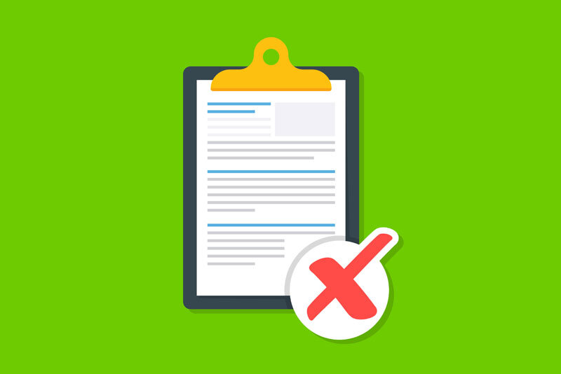 rejected-paperwork-with-large-red-x Rejected Paperwork With Large Red X