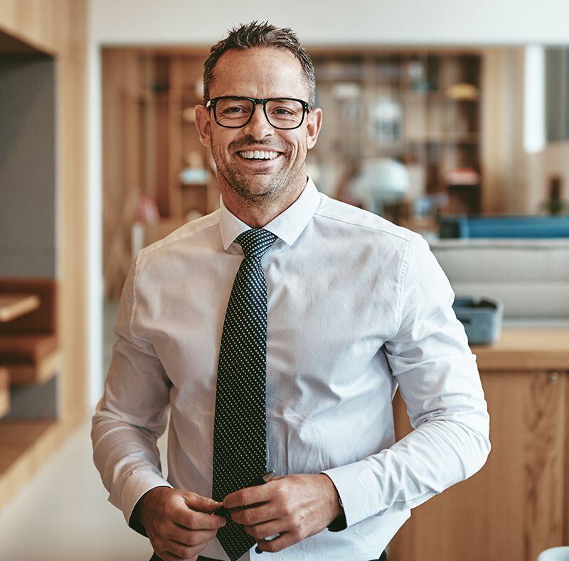 Smiling Man in Tie Smiling Man in Tie